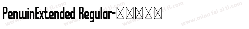PenwinExtended Regular字体转换